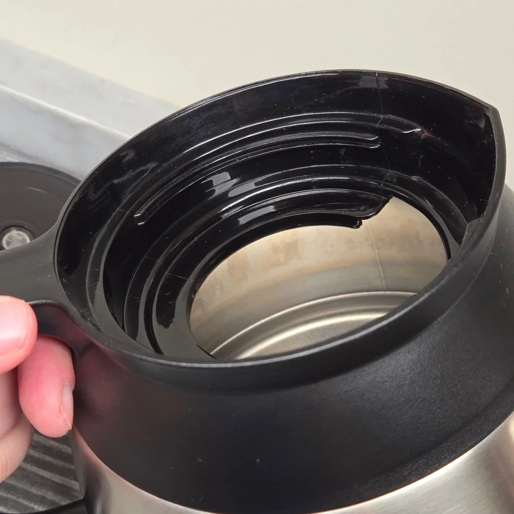 Mr. Coffee Carafe Stainless Steel Thermal 8 Cup Pot Replacement Black Lid Handle
